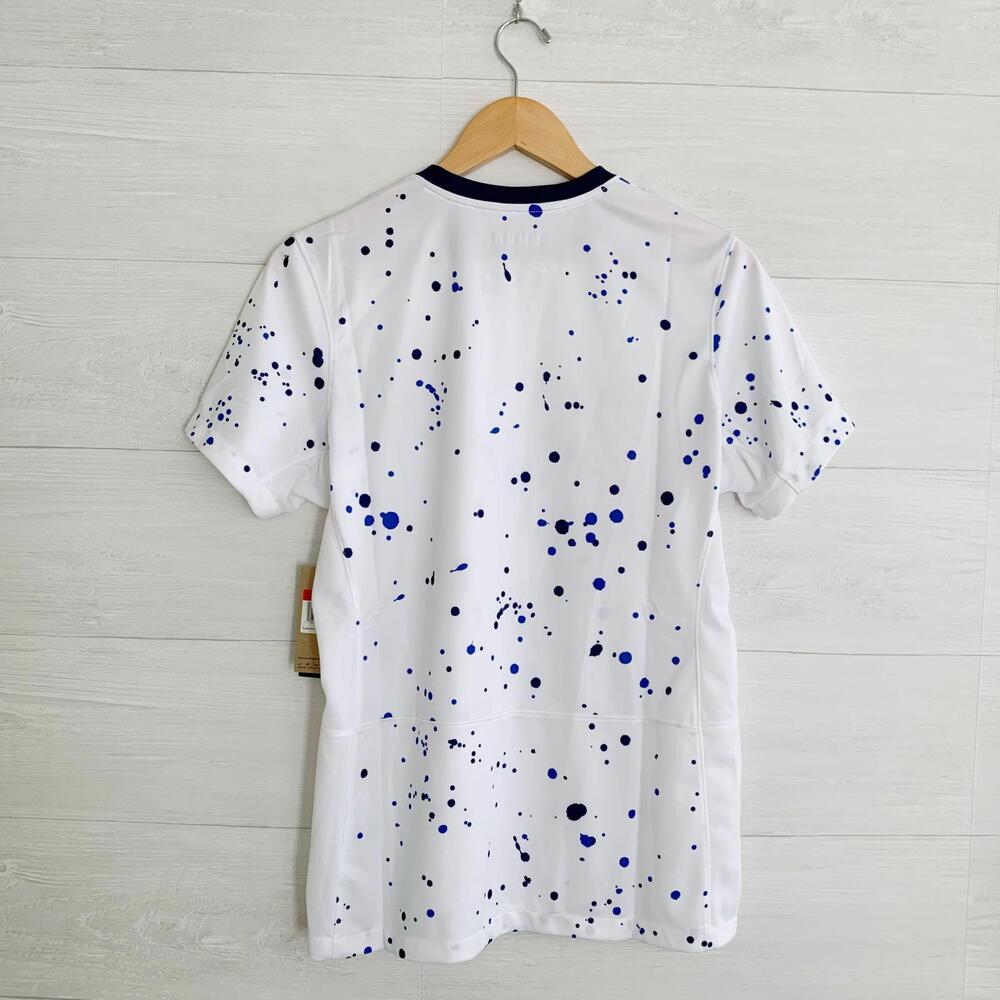 NWT Nike x USA Soccer Women's World Cup 2023 home Jersey blue splatter Slim L - Picture 5 of 9